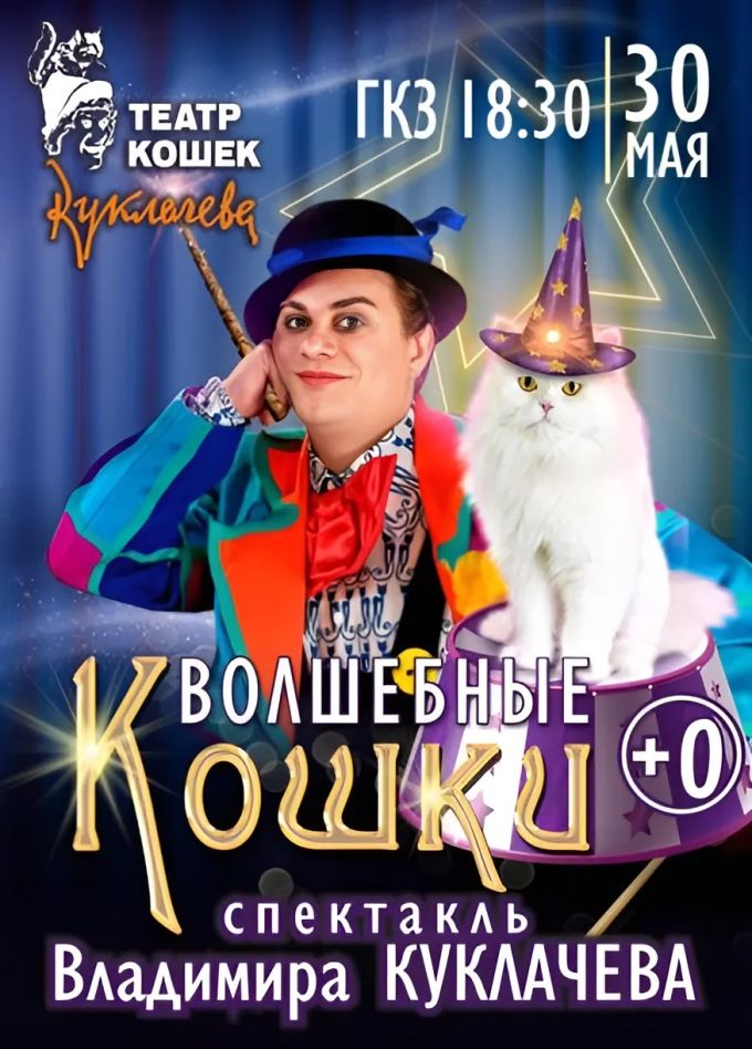 Спектакль «Волшебные кошки» Владимир Куклачев